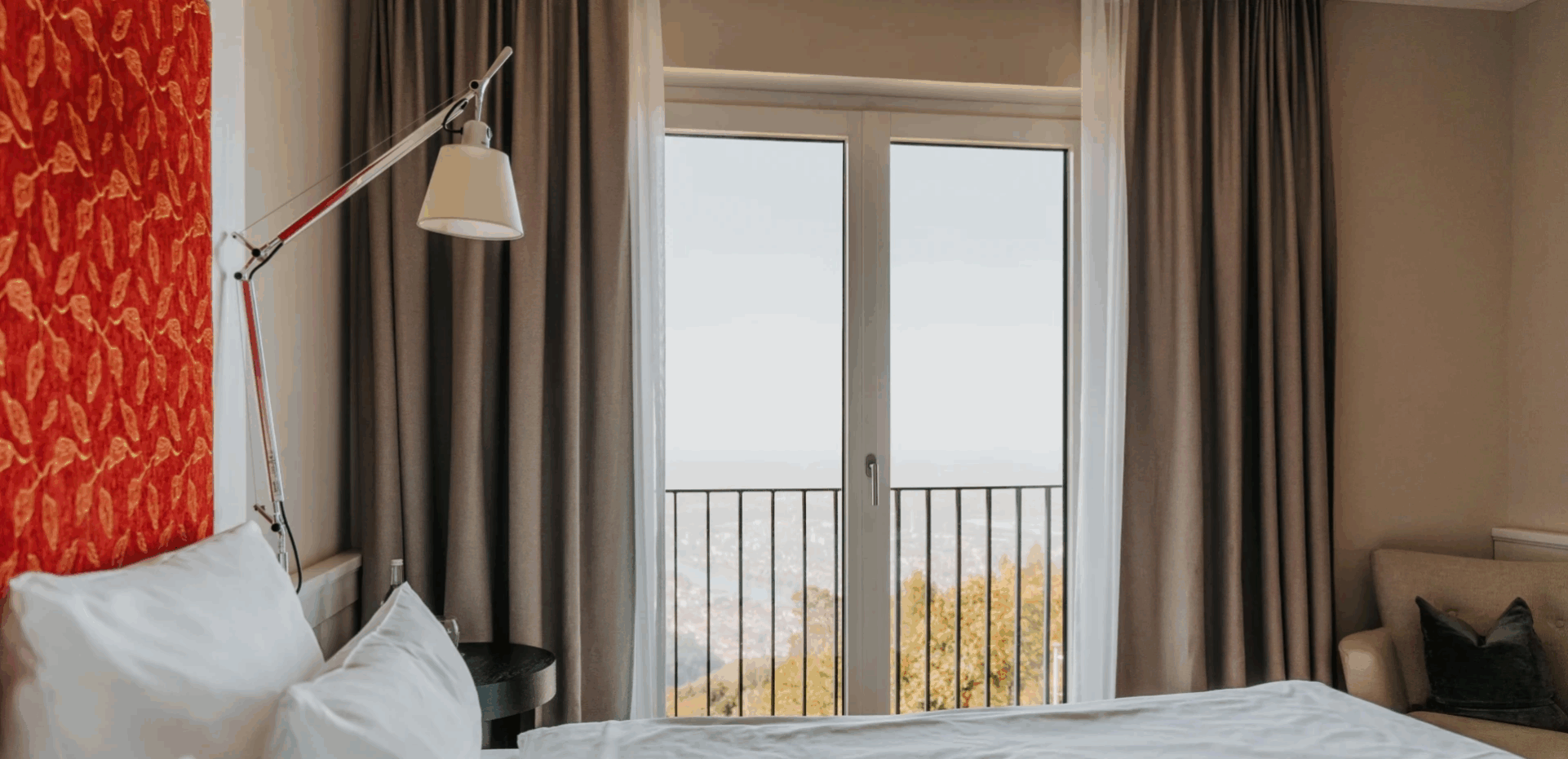 Classic-Zimmer-mit-Panoramablick Berg-Gasthof Königstuhl Heidelberg